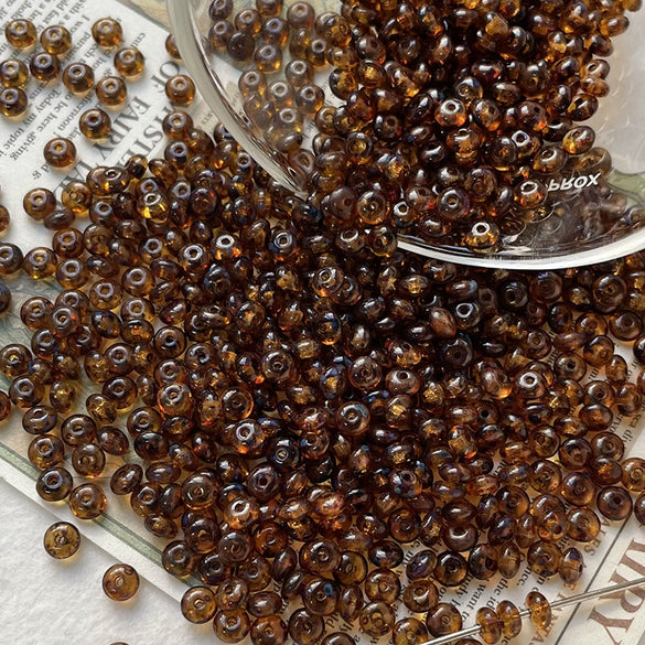 Wholesale Glass Beads Round Glazed Environmentally Friendly For Diy Handmade Jewelry Accessories