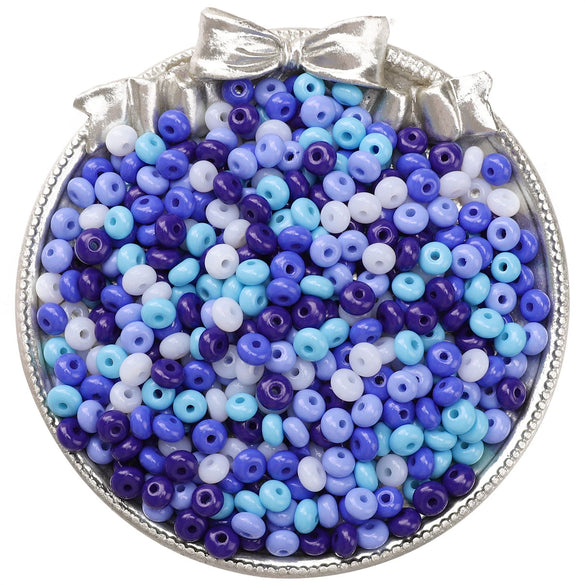 Wholesale Glass Glaze Beads For Diy Handmade Bracelet Necklace Jewelry Simple Style Abacus Beads