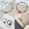 Wholesale Glass Glaze Geometric Round Beads Handmade Bracelet Necklace Mobile Phone Chain Accessories