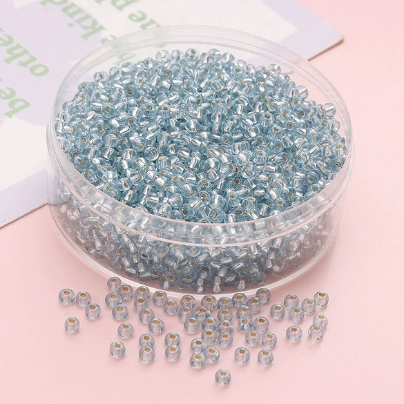 Wholesale Glass Glaze Geometric Round Beads Handmade Bracelet Necklace Mobile Phone Chain Accessories