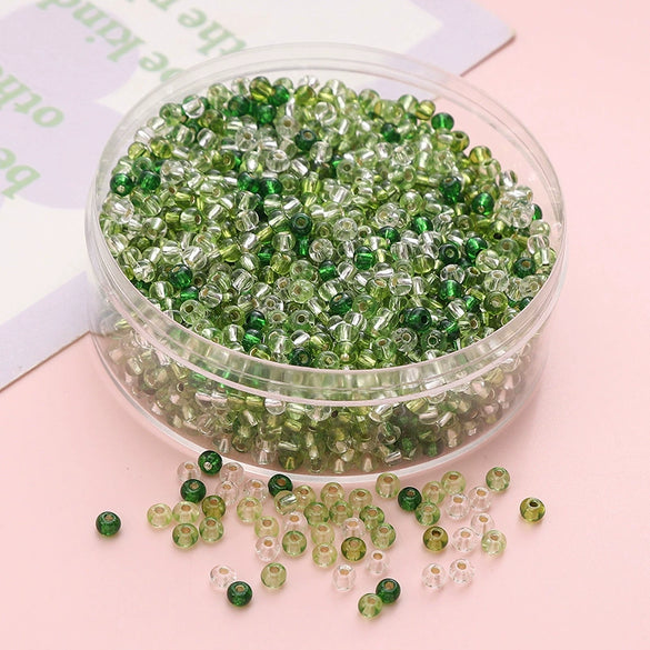 Wholesale Glass Glaze Geometric Round Beads Handmade Bracelet Necklace Mobile Phone Chain Accessories