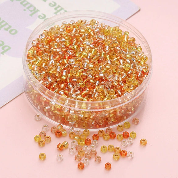 Wholesale Glass Glaze Geometric Round Beads Handmade Bracelet Necklace Mobile Phone Chain Accessories