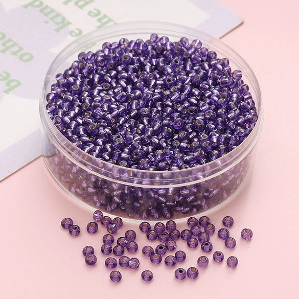 Wholesale Glass Glaze Geometric Round Beads Handmade Bracelet Necklace Mobile Phone Chain Accessories