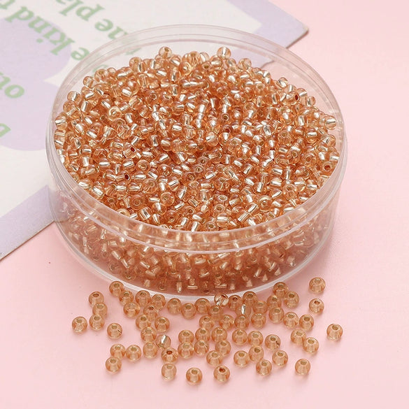 Wholesale Glass Glaze Geometric Round Beads Handmade Bracelet Necklace Mobile Phone Chain Accessories