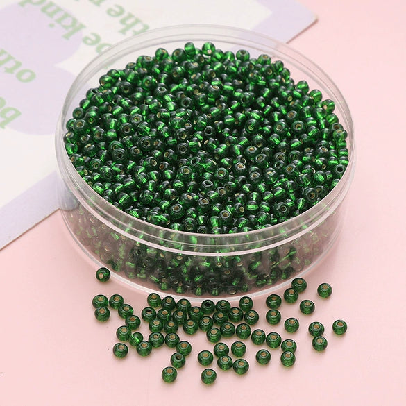 Wholesale Glass Glaze Geometric Round Beads Handmade Bracelet Necklace Mobile Phone Chain Accessories