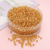 Wholesale Glass Glaze Geometric Round Beads Handmade Bracelet Necklace Mobile Phone Chain Accessories