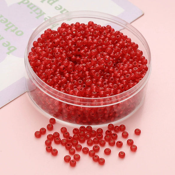 Wholesale Glass Glaze Geometric Round Beads Handmade Bracelet Necklace Mobile Phone Chain Accessories