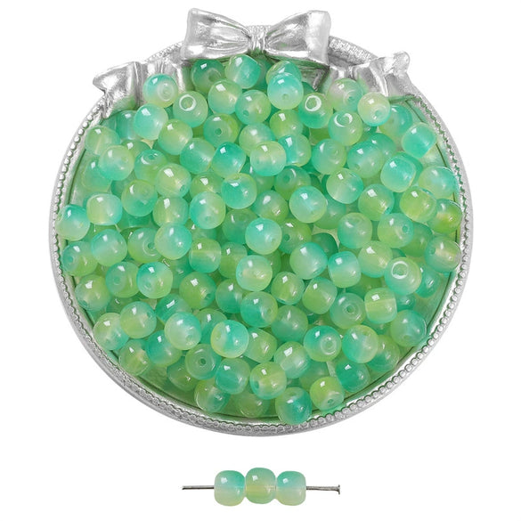 Wholesale Glass Glaze Handmade Geometric Apple Beads Bracelet Necklace Accessories