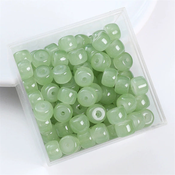 Wholesale Glass Glaze Handmade Geometric Apple Beads Bracelet Necklace Accessories