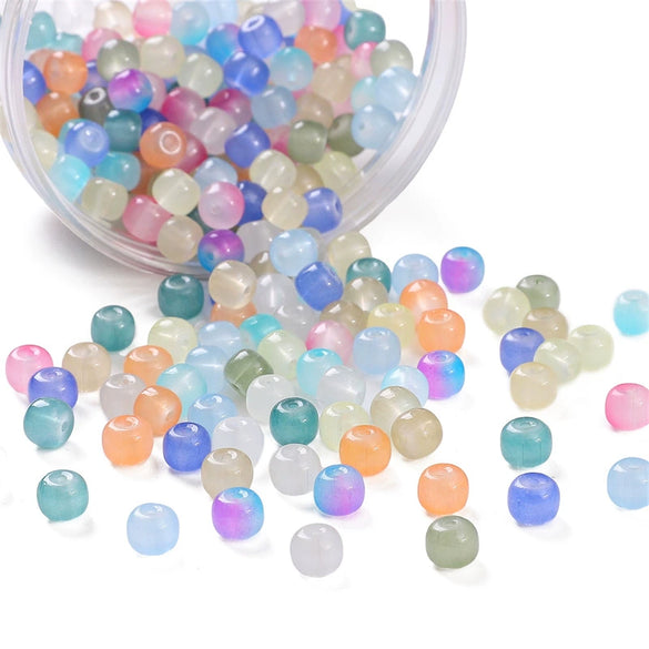 Wholesale Glass Glaze Handmade Geometric Apple Beads Bracelet Necklace Accessories