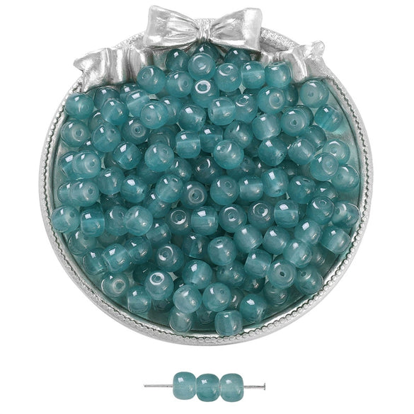 Wholesale Glass Glaze Handmade Geometric Apple Beads Bracelet Necklace Accessories