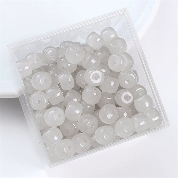 Wholesale Glass Glaze Handmade Geometric Apple Beads Bracelet Necklace Accessories