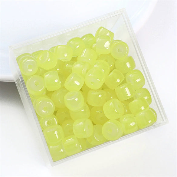 Wholesale Glass Glaze Handmade Geometric Apple Beads Bracelet Necklace Accessories