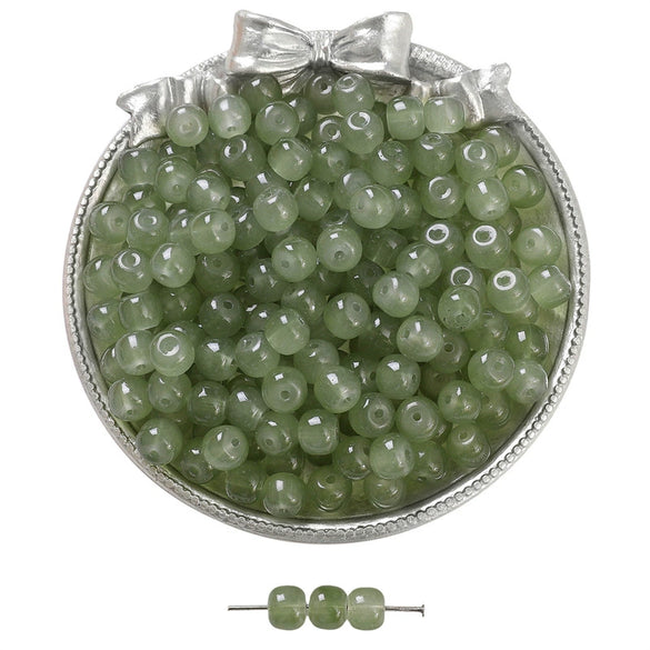 Wholesale Glass Glaze Handmade Geometric Apple Beads Bracelet Necklace Accessories