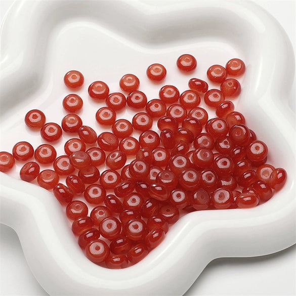 Wholesale Glass Glaze Imitation Jade Abacus Beads For Jewelry Making Geometric Personality Style