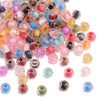 Wholesale Glass Glaze Jewelry Material For Diy Earrings And Bracelet Handmade Double Dye Flat Rice Beads