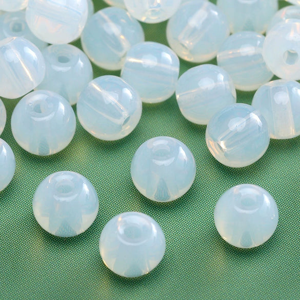 Wholesale Glass Glaze Round Beads For Diy Handmade Bracelet Necklace Accessories