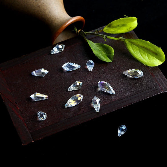 Wholesale Glass Glaze Water Drop Crystal Beads Handmade Diy Garment Accessories Decorative Antique Hairpin