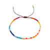 Wholesale Glass Glaze Woven Geometry Beads Bracelet For Girls