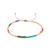 Wholesale Glass Glaze Woven Geometry Beads Bracelet For Girls