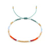 Wholesale Glass Glaze Woven Geometry Beads Bracelet For Girls