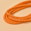 Wholesale Glass Glazed Colored Wheels Beaded Jewelry Accessories Material Handmade With Geometric Style And Paint Design