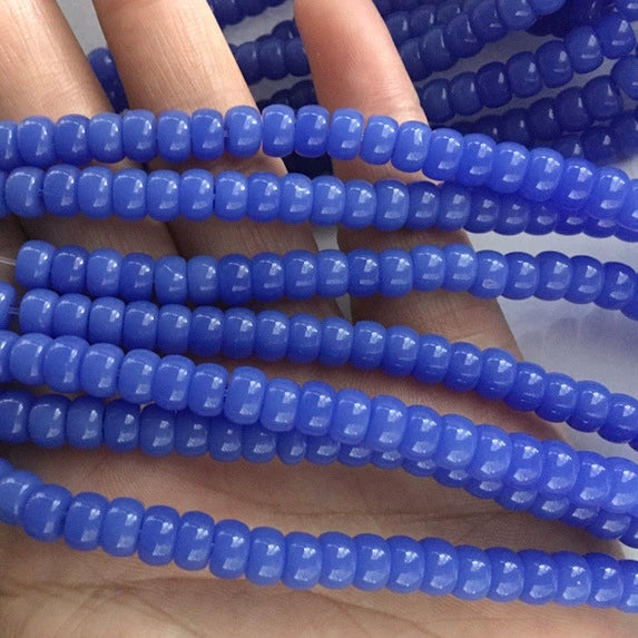 Wholesale Glass Glazed Colored Wheels Beaded Jewelry Accessories Material Handmade With Geometric Style And Paint Design