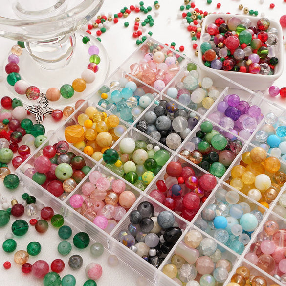 Wholesale Glass Glazed Colorful Loose Beads For Diy Mobile Phone Chain Jewelry