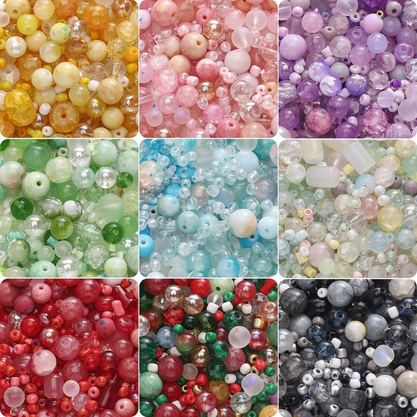 Wholesale Glass Glazed Colorful Loose Beads For Diy Mobile Phone Chain Jewelry
