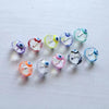 Wholesale Glass Glazed Dripping Oil Dripping Eyes Round Beads Bracelet Jewelry