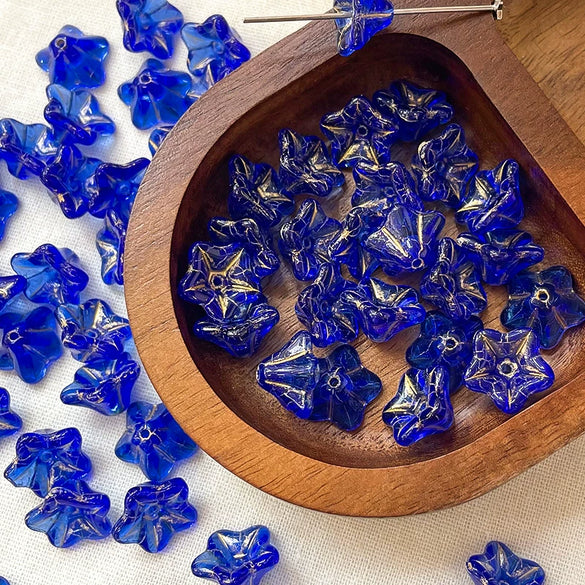 Wholesale Glass Glazed Fuel Injection Flowers Loose Beads For Diy Bracelet Necklace Beading Material