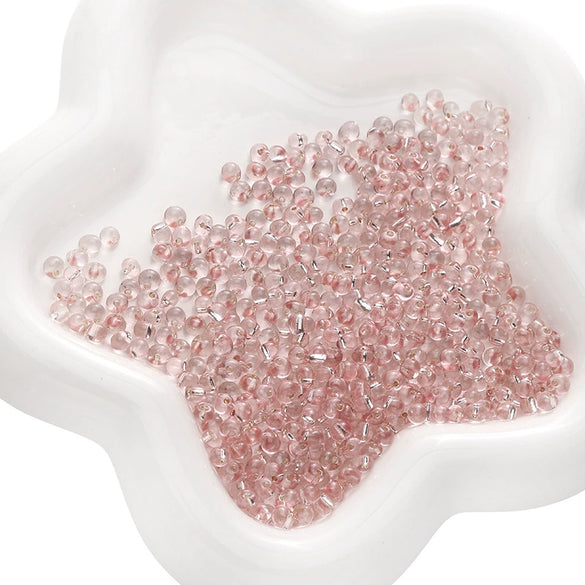 Wholesale Glass Glazed Geometric Round Beads Handmade Necklace Accessories