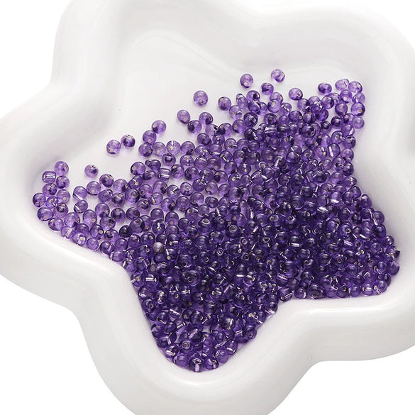 Wholesale Glass Glazed Geometric Round Beads Handmade Necklace Accessories