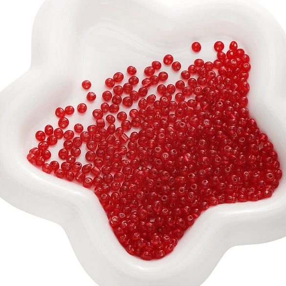 Wholesale Glass Glazed Geometric Round Beads Handmade Necklace Accessories