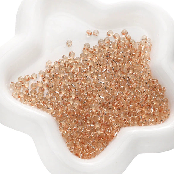 Wholesale Glass Glazed Geometric Round Beads Handmade Necklace Accessories