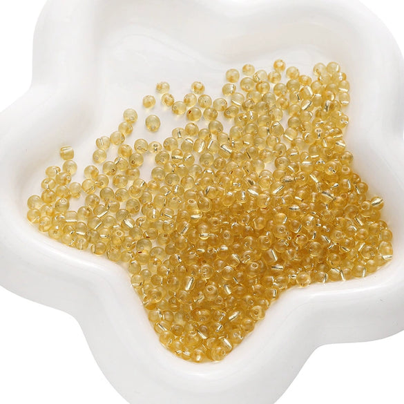 Wholesale Glass Glazed Geometric Round Beads Handmade Necklace Accessories