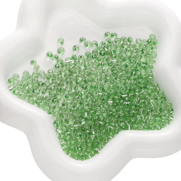 Wholesale Glass Glazed Geometric Round Beads Handmade Necklace Accessories