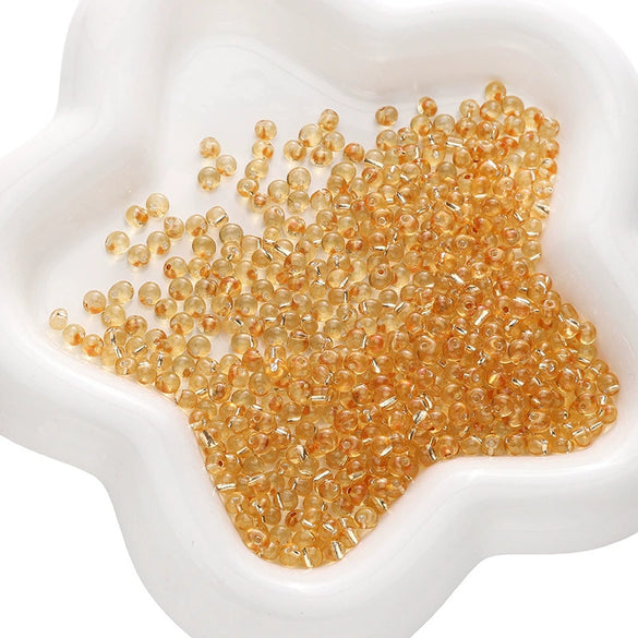 Wholesale Glass Glazed Geometric Round Beads Handmade Necklace Accessories