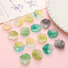 Wholesale Glass Glazed Handmade Three Dimensional Lace Lotus Leaf Beads For Necklace Bracelet Clothing Accessories