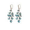 Wholesale Glass Glazed Heart Shape Zircon Earrings For Women Highend Forest Style