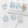 Wholesale Glass Glazed Shell Beads Handpainted Light Gradient Bracelet Necklace Mobile Phone Chain Accessories