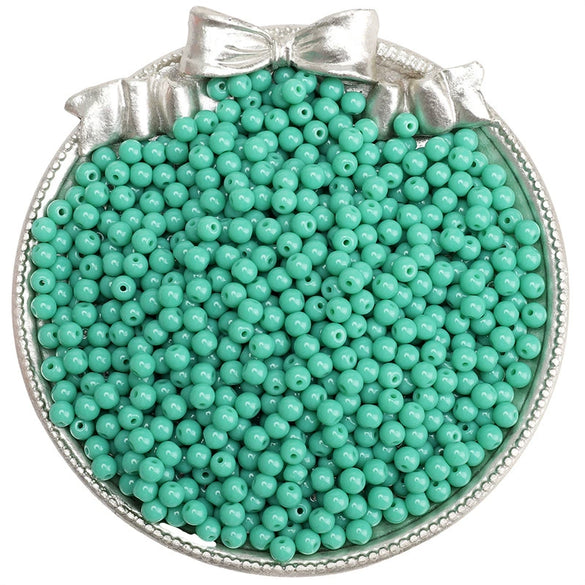 Wholesale Glass Glazed Solid Color Round Beads Handmade Beaded Bracelet Jewelry Accessories