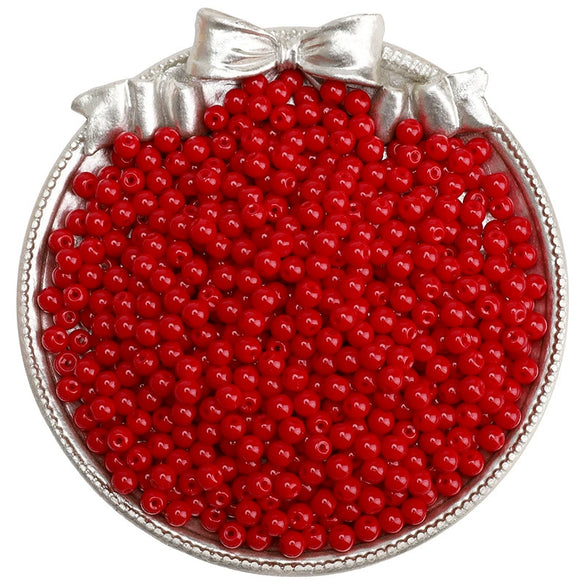 Wholesale Glass Glazed Solid Color Round Beads Handmade Beaded Bracelet Jewelry Accessories