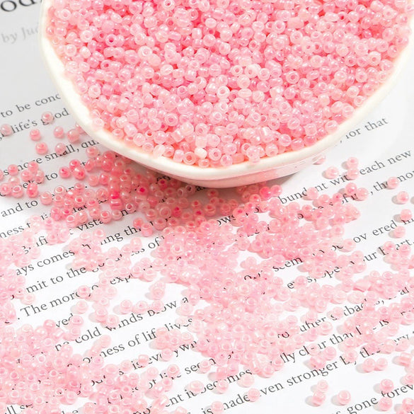 Wholesale Glass Loose Beads For Handmade Jewelry Cream Rice Shape Beaded Accessories For Bracelet And Earrings