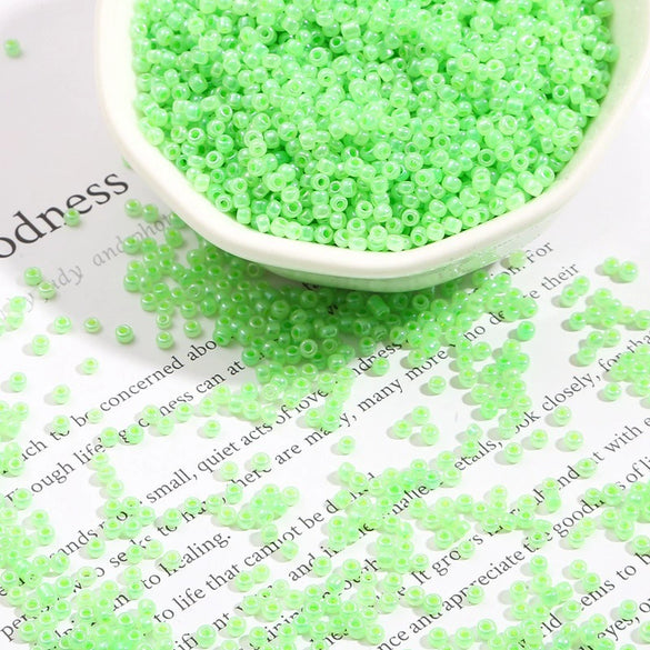 Wholesale Glass Loose Beads For Handmade Jewelry Cream Rice Shape Beaded Accessories For Bracelet And Earrings