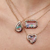 Wholesale Glass Photo Box Pendant Copper Geometric Electroplated Unisex
