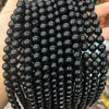 Wholesale Glass Round Loose Beads For Jewelry Polishing And Grinding Treatment Natural Black Gold Obsidian Look