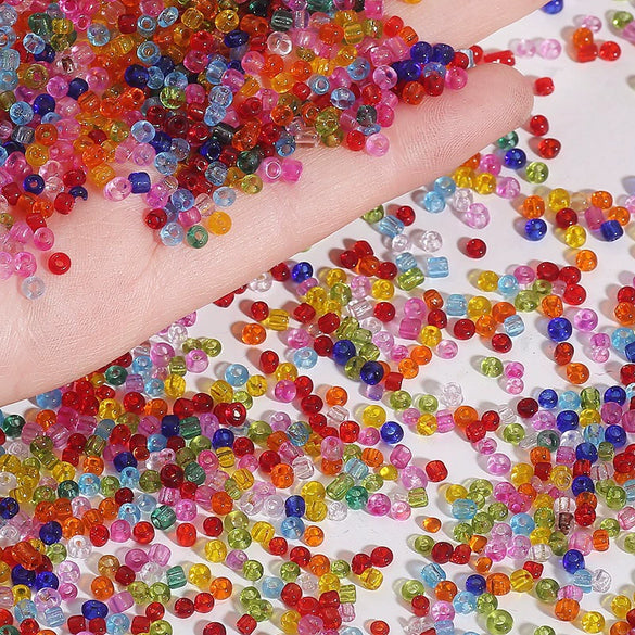 Wholesale Glass Transparent Loose Beads Handmade Diy Jewelry Material For Bracelet And Hairpin Accessories