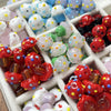 Wholesale Glazed Glass Cake Shape Beads Jewelry Fuel Injection Process For Bracelets Necklaces And Phone Chains