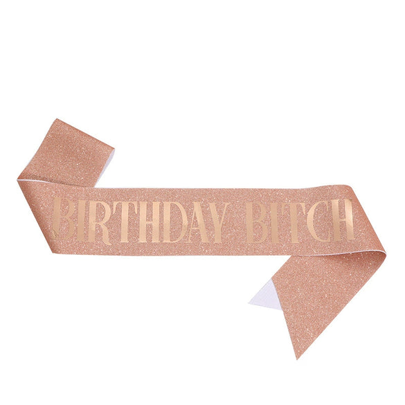 Wholesale Glitter Cloth Shoulder Strap Etiquette Belt With Bronzing For Party